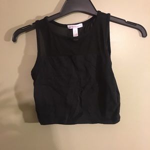 Black crop top